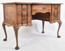 QUEEN ANNE WALNUT INVERTED BREAKFRONT WRITING DESK