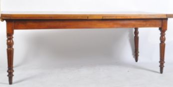 LARGE 19TH CENTURY WALNUT REFECTORY DINING TABLE