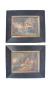 19TH CENTURY CONTINENTAL WATERCOLOURS ON PAPER PAINTINGS