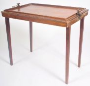EARLY 20TH CENTURY 1910 OSTERLEY CAMPAIGN BUTLERS TRAY TABLE