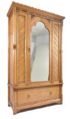 MANNER OF CHARLES BEVAN - ARTS & CRAFTS ASH WARDROBE