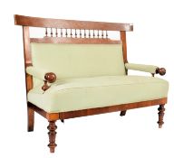 LATE 19TH CENTURY MAHOGANY AMERICAN FEDERAL SOFA