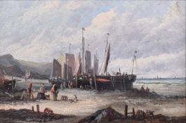 WILLIAM P. ROGERS - 19TH CENTURY OIL ON BOARD PAINTING