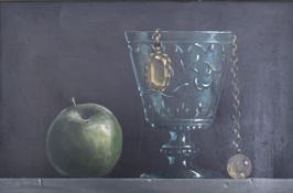 DEBORAH JONES ( 1921 - 2012 ) - OIL ON BOARD STILL LIFE PAINTING