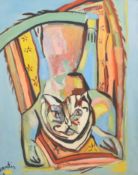 KERSTIN MCGREGOR (B.1962-2012) - UNTITLED CAT, 2008