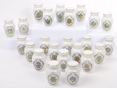 THE FRANKLIN MINT - GLORIA CONCEPTS INC - SPICE / HERB JARS