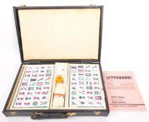 MAH-JONG - 20TH CENTURY CIRCA 1980S CHINESE TILE BASED GAME