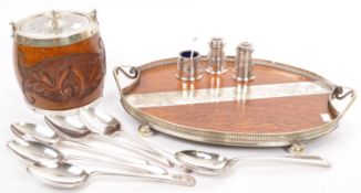 COLLECTION OF EARLY 20TH CENT METALWARE PEWTER WHITE METAL