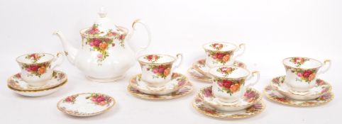 COLLECTION OF ROYAL ALBERT OLD COUNTRY ROSES TEA SET