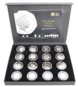 THE ROYAL MINT - 40TH ANNIVERSARY 50P PROOF COIN COLLECTION