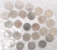 ALPHABET TEN PENCE COINS - RANGING FROM A - Z PROOF