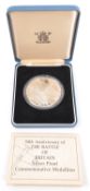 ROYAL MINT SILVER PROOF BATTLE OF BRITAIN MEDALLION 1990