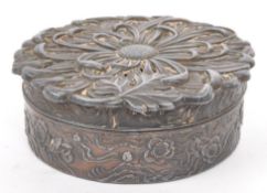 ART NOUVEAU EARLY 20TH CENTURY BRONZE TRINKET BOX