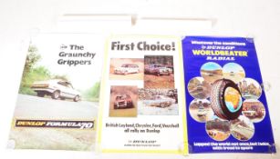 1970S MOTORING RALLY POSTERS FOR DUNLOP TYRES
