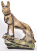 VINTAGE 20TH CENTURY CERAMIC FIGURE OF ALSATIAN