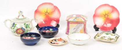 COLLECTION OF VINTAGE CERAMICS - MOORCROFT - DERBY - MASONS