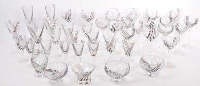 COLLECTION OF CAITHNESS CRYSTAL GLASSES - PANACHE PATTERN