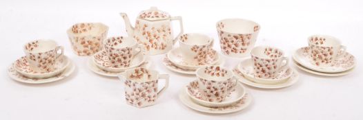 19TH CENTURY VICTORIAN CERAMIC CHILD'S TEA SERVICE