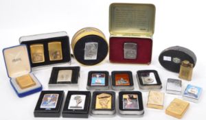 ZIPPO - COLLECTION OF SIXTEEN ZIPPO LIGHTERS