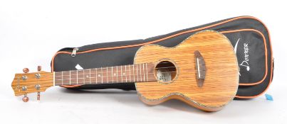 20TH CENTURY DONNER UKULELE WITH TUNER AND CASED