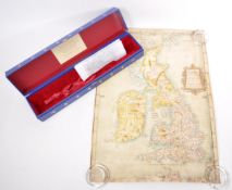 2009 THE FOLIO SOCIETY KING HENRYS MAP OF THE BRITISH ISLES