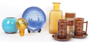 COLLECTION OF RETRO CERAMICS - DESWICK - DENBY - PORTMEIRION