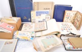 COLLECTION OF EARLY TO MID 20TH CENTURY POSTAGE STAMP ALBUMS