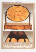 1973 VINTAGE RETRO EROTIC AUTO CALENDAR BY PIRELLI TYRES