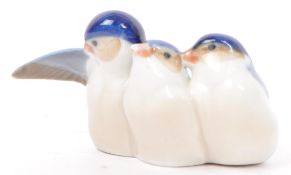 VINTAGE 20TH CENTURY COPENHAGEN PORCELAIN BIRD FIGURINE