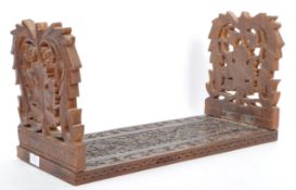 VINTAGE 20TH CENTURY CARVED EXTENDING BOOK END HOLDERS
