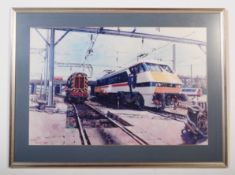 TERENCE CUNEO - RAILWAY INTEREST FRAMED PRINT INTERCITY