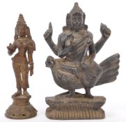 VINTAGE 20TH CENTURY HINDU BRONZE OF LORD SHIVA