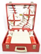 MID 20TH CENTURY BREXTON THERMOS HARDSHELL PICNIC HAMPER