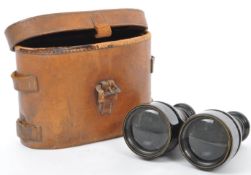 EARLY 20TH CENTURY ROSS OF LONDON PRISMATIC BINOCULARS CASED