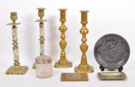 19TH CENTURY & LATER CURIOS - CANDLESTICKS - ART NOUVEAU