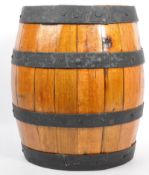 20TH CENTURY COOPERED OAK BARREL - GLOS CIDER COMPANY