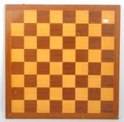 VINTAGE TEAK & BEECH WOOD CHESS BOARD