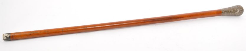 VINTAGE 20TH CENTURY MAHOGANY WALKING STICK