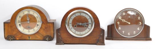 ART DECO CHIMING CLOCK, MANTLE CLOCK & METAMEC CLOCK