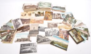 COLLECTION OF 300 EARLY 20TH CENTURY B&W POSTCARDS