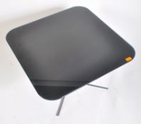 1970s SMOKED GLASS AND CHROME COFFEE / LOW TABLE