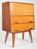 VANSON - RETRO 1970S TEAK BUREAU WRITING DESK