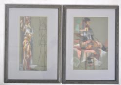 JANICE WALTON - PAIR OF 20TH CENTURY PASTEL ON PAPER PAINTINGS