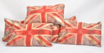 FIVE VIVIENNE WESTWOOD X THE RUG COMPANY UNION JACK CUSHIONS