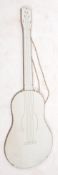 RETRO 20TH CENTURY NOVELTY GUITAR SHAPED WALL MIRROR