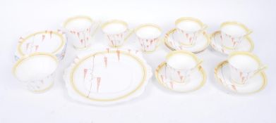 ART DECO 1930S BELL'S CHINA BONE CHINA TEA SERVICE SET