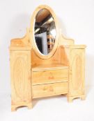 PINE ART NOUVEAU CONTINENTAL DROP CENTRE DRESSING TABLE