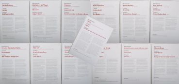 THIRTEEN CONTEMPORARY MUSEUM / GALLERY LABELS BOARDS