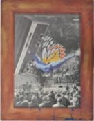 CONTEMPORARY FRAMED AND GLAZED RELIGIOUS PRINT