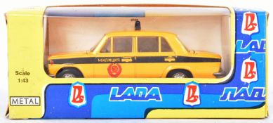 DIECAST - SOVIET RUSSIAN DIECAST MODEL LADA VAZ 2101 POLICE CAR